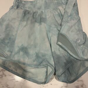 lululemon athletica Blue Tie-Dye Athletic Shorts